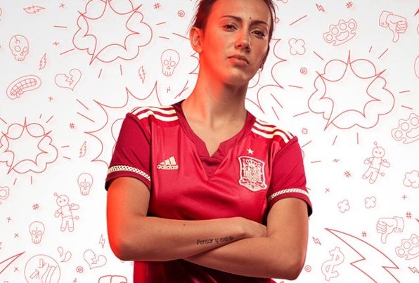 Spain Womens Football World Cup Jersey 2015- Adidas Espana WWC Home