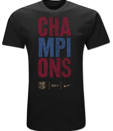 barcelona champions t shirt