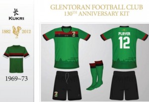 glentoran new home kit
