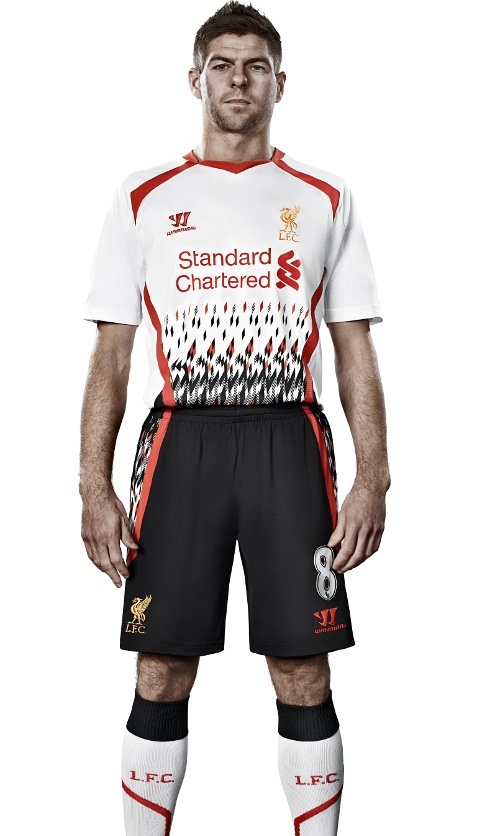 Steven Gerrard Liverpool Away Shirt 2014