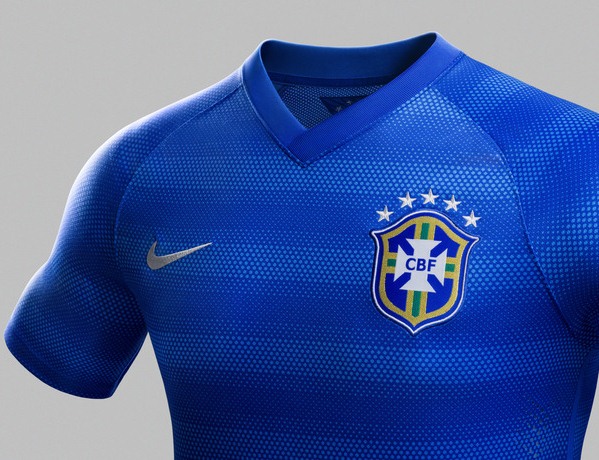 2014-15 Brazil Away World Cup Football Shirt