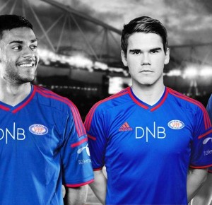 Maillot de football Adidas VIF Valerenga Norvège Nordea hommes M