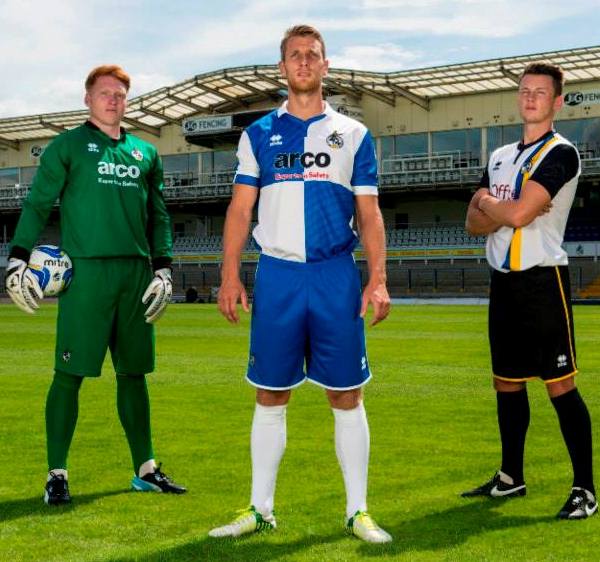 Errea Bristol Rovers Kit 2014 2015