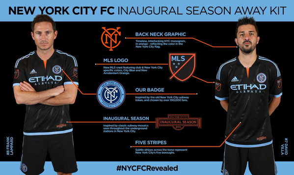 Black New York City FC New Away Kit 