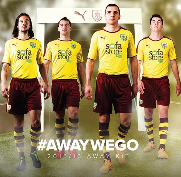 Burnley Away Shirt 2015 2016