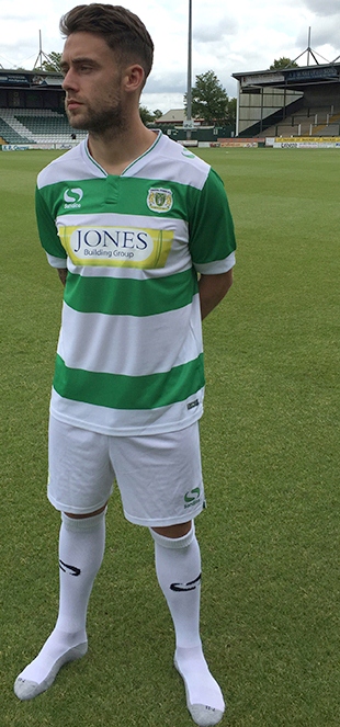 adult:L Home Soccer Jersey BNWT S/S 2015/16 Yeovil Town FC Football Shirt 