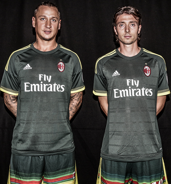 New AC Milan Third Kit 2015-2016- Green 
