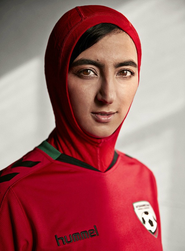 Soccer Jersey with Hijab Afghanistan Hummel