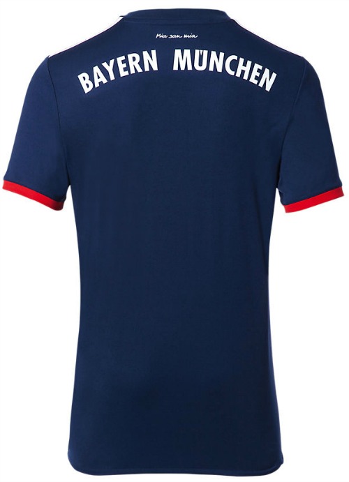 Back of Bayern Away Top 17 18
