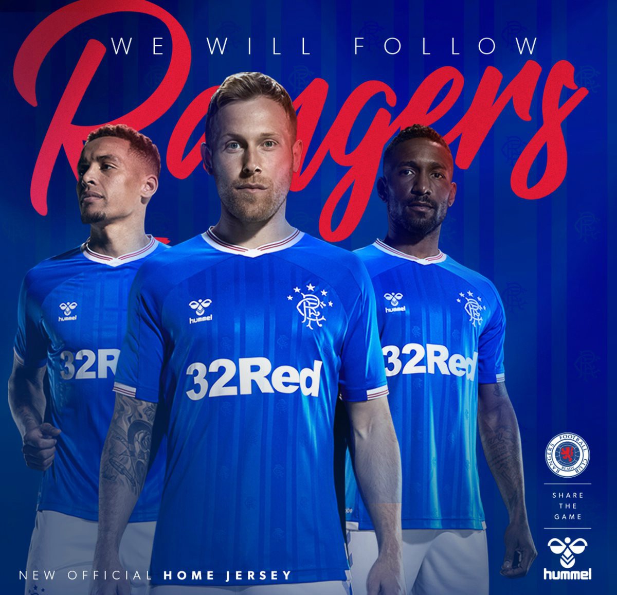 Glasgow Rangers Home Top 2019-2020 