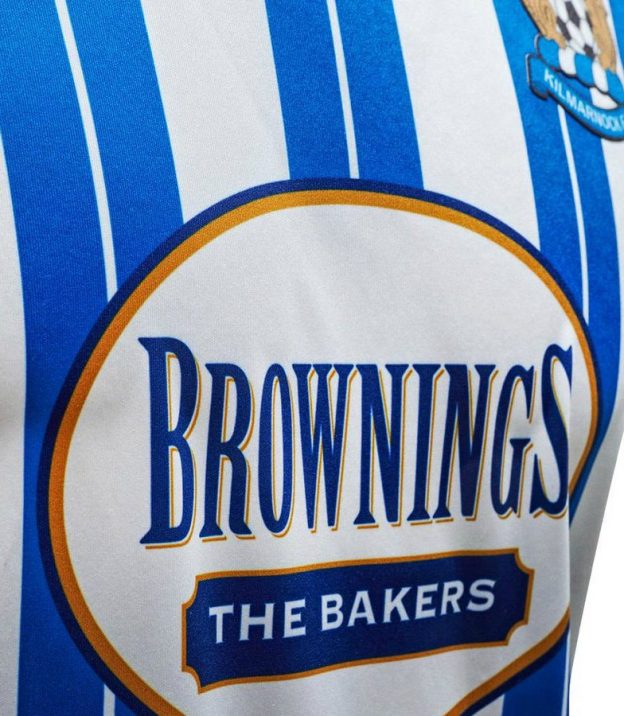 Brownings the Bakers Kilmarnock FC Shirt Sponsor