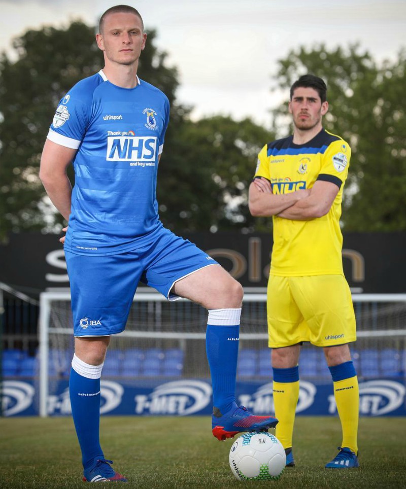 New Dungannon Swifts Jersey 2020 Uhlsport Thank You NHS