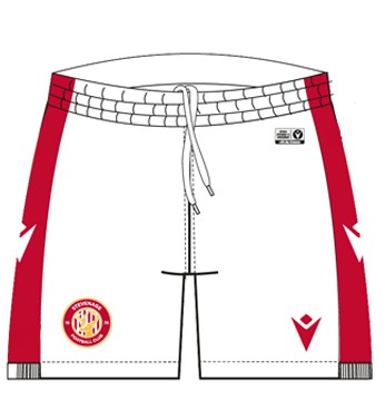 White Home Shorts Stevenage FC 20-21