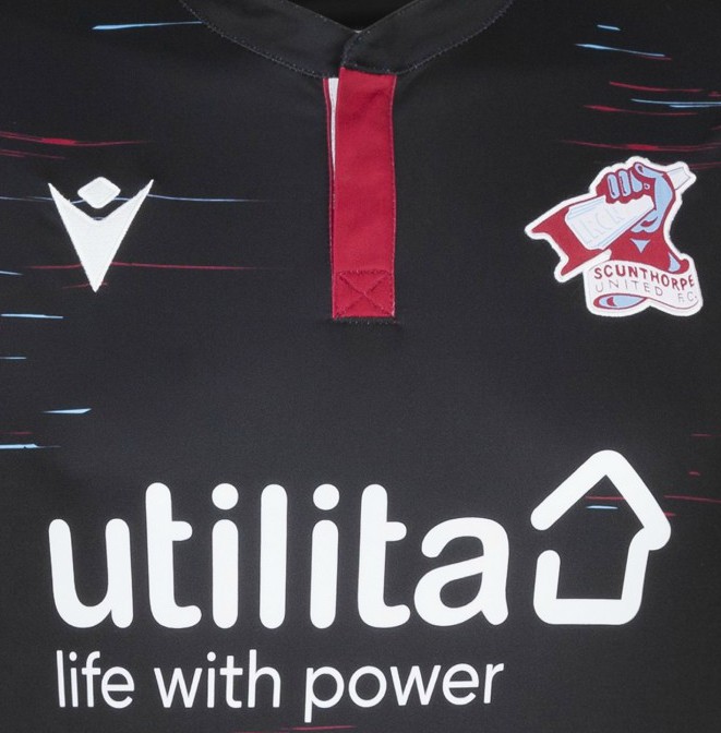 Closeup of Scunthorpe United Kit 2020-21