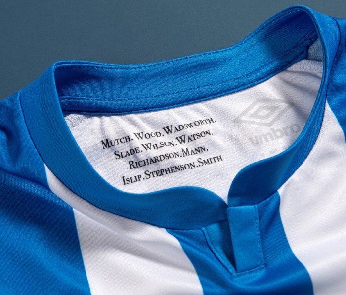 Huddersfield Shirt Inside Neck 1922 Cup Winners