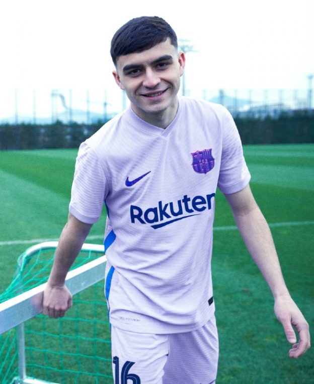 Pedri Barcelona 2021/22 Away Player Jersey â Purple â Be more fashionable with us