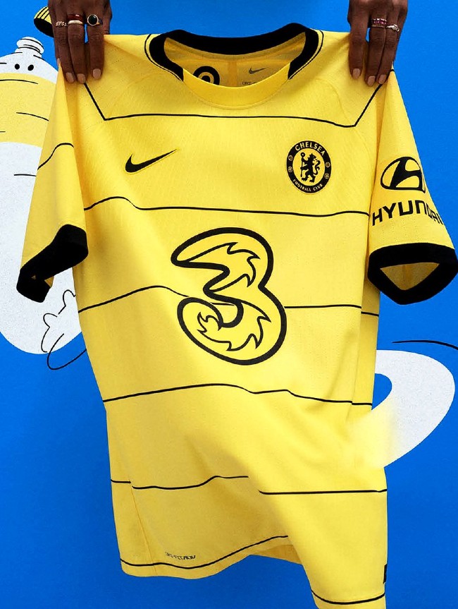 Yellow Chelsea Away Jersey 2021 2022