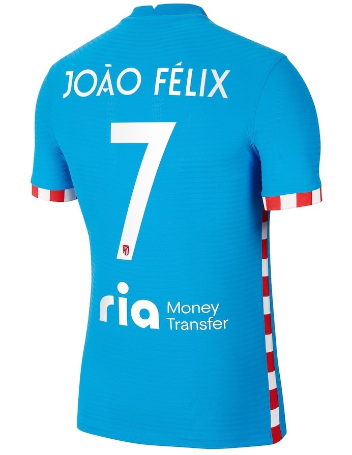Ria Money Transfer Atletico Madrid Back of the Shirt