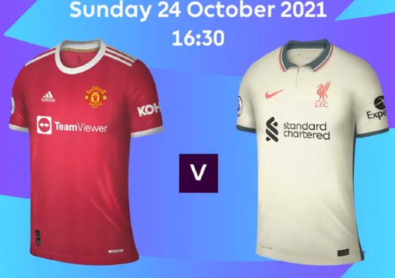Liverpool Away Kit 2021-22 first worn vs Man Utd