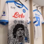 Napoli wearing special white Maradona shirt vs Inter Milan- Serie A- 2021/2022 season