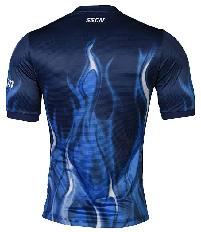 Back of Napoli Flames Third Shirt 2022