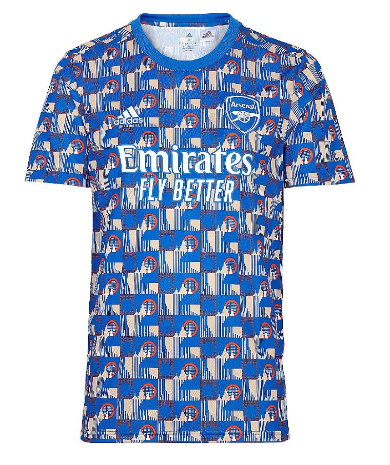 New Arsenal London Underground Pre Match Shirt 2022