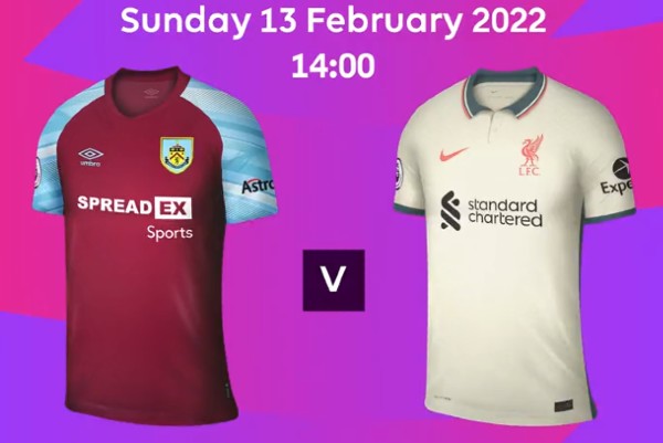 Burnley vs Liverpool 2022
