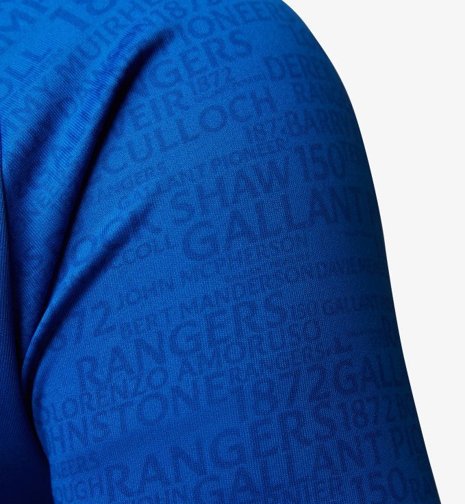 Captain Names on Rangers Legends Strip 2022