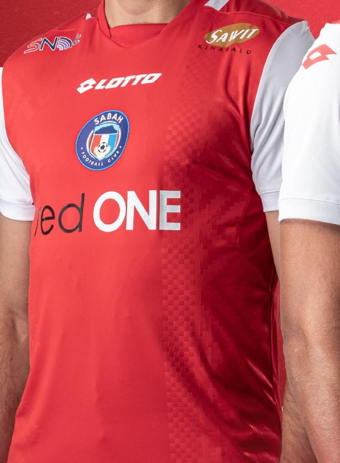 Closeup of Sabah FC Home Shirt 2022