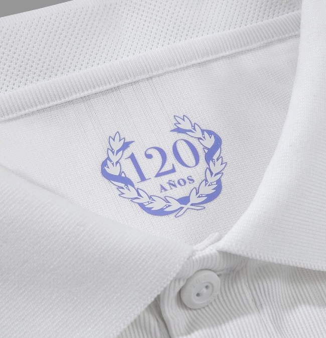 120 Anos on Inside of Real Madrid Shirt Home 22-23