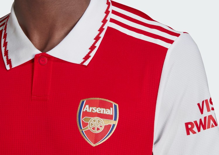Closeup of Arsenal New Kit 22 23