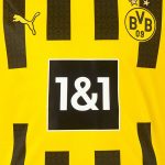 Closeup of new Dortmund Shirt 22-23