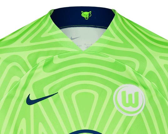 Closeup of Wolfsburg Kit 22-23