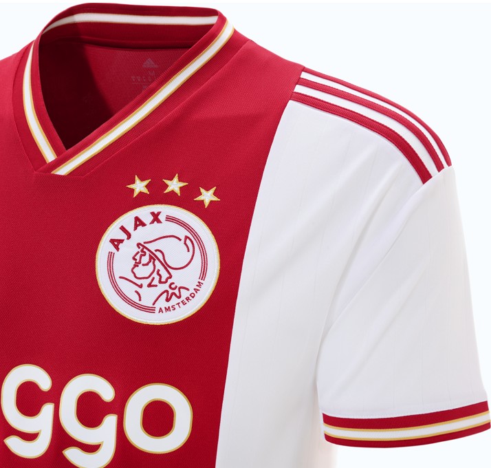 Gold Details on Ajax Home Kit 22 23