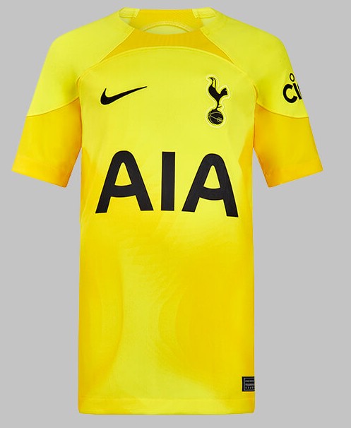 Yellow Tottenham Goalkeeper Shirt 2022-23