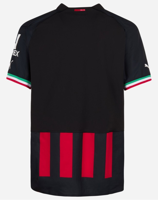 Back of AC Milan Home Shirt 22-23
