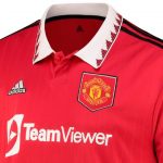 Closeup of Man Utd Home Shirt 22-23