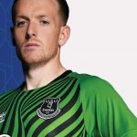 Green & Black Everton Goalkeeper Kit 22/23 | New Hummel Shirt with Warped Toffee Mint Pattern
