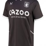 New Aston Villa Goalkeeper Shirt 22-23 | Charcoal & Silver Home GK Kit by Castore