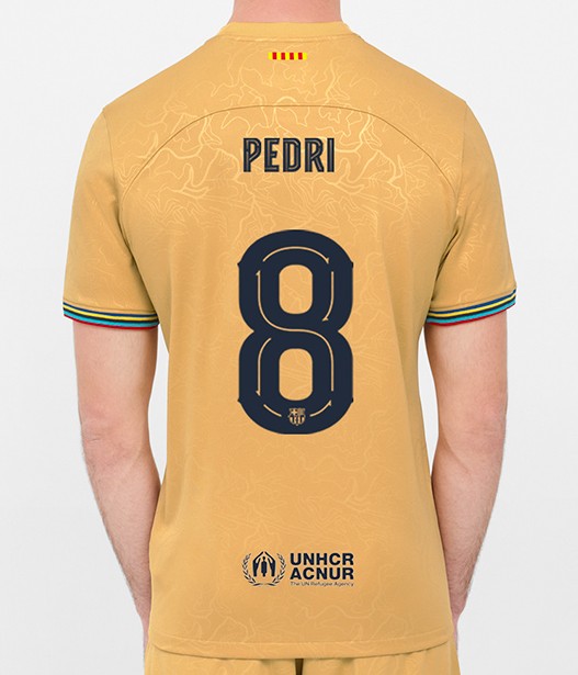 Pedri 8 on Barcelona Away Shirt 2022-2023