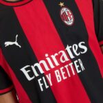 New AC Milan Jersey 2026-2027 | Puma ACM Home Shirt 26-27 with Stripes on the Back AC Milan home shirt 2026-27 closeup