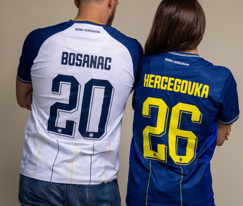 Back of Bosnia Football Shirt 26-27