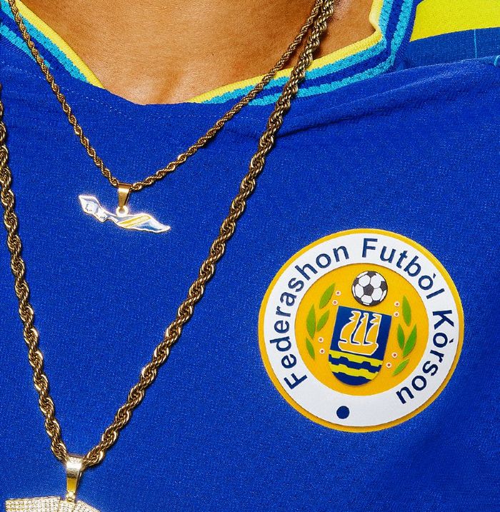 Curacao Federation Badge on Soccer Jersey