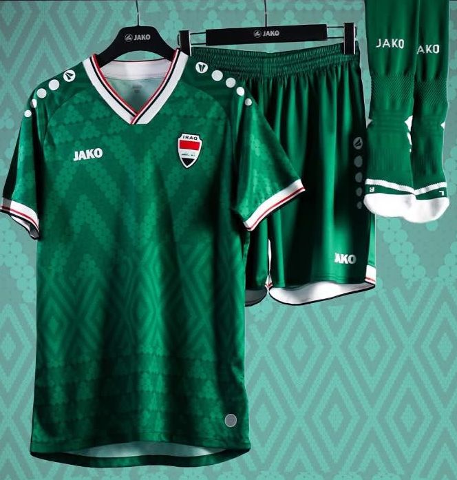 Green Iraq Football Shirt World Cup 2026